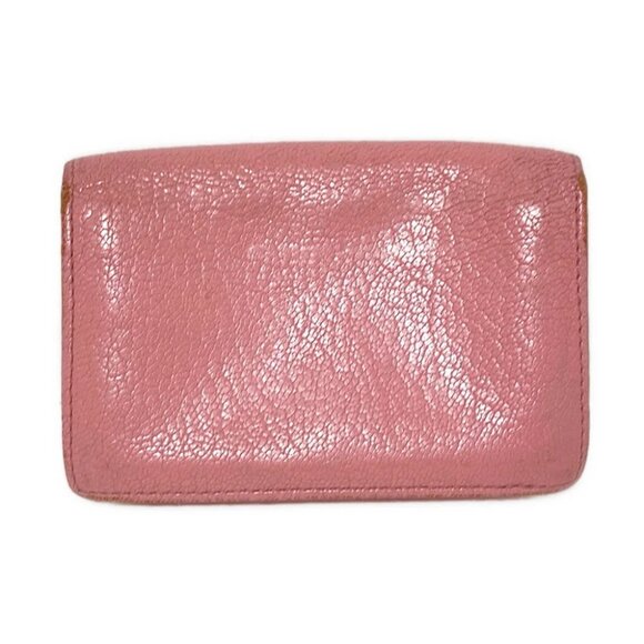 miumiu - Light Pink Leather Business Card Holder - Picture 2 of 7